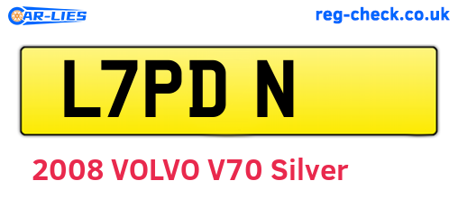 L7PDN are the vehicle registration plates.