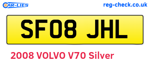 SF08JHL are the vehicle registration plates.
