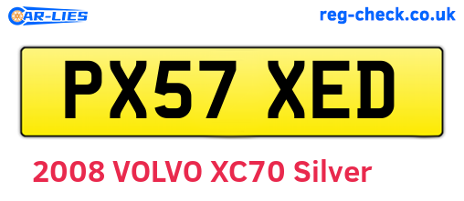 PX57XED are the vehicle registration plates.