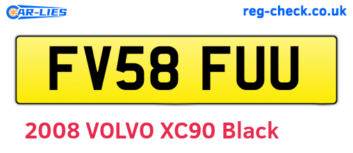 FV58FUU are the vehicle registration plates.