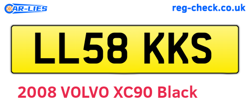 LL58KKS are the vehicle registration plates.