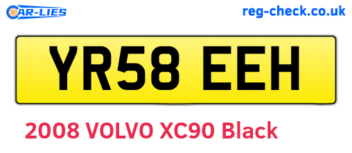 YR58EEH are the vehicle registration plates.