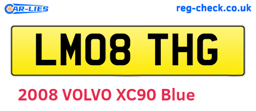 LM08THG are the vehicle registration plates.