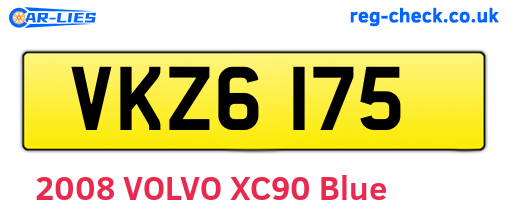 VKZ6175 are the vehicle registration plates.