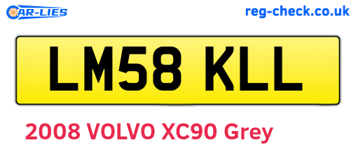 LM58KLL are the vehicle registration plates.
