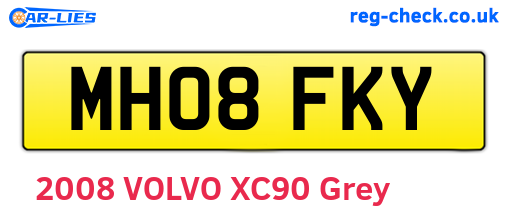 MH08FKY are the vehicle registration plates.