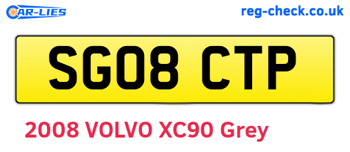 SG08CTP are the vehicle registration plates.