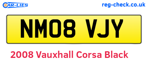 Black 2008 Vauxhall Corsa (NM08VJY)