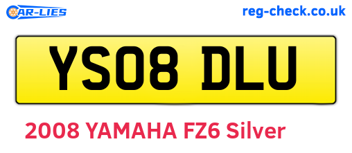 YS08DLU are the vehicle registration plates.