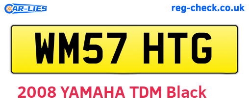 WM57HTG are the vehicle registration plates.