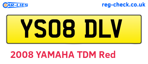YS08DLV are the vehicle registration plates.