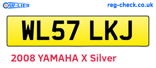 WL57LKJ are the vehicle registration plates.