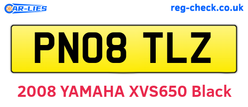 PN08TLZ are the vehicle registration plates.