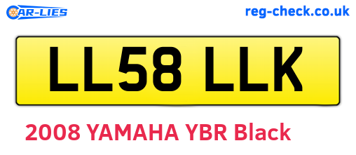 LL58LLK are the vehicle registration plates.