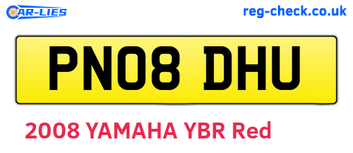 PN08DHU are the vehicle registration plates.