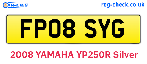 FP08SYG are the vehicle registration plates.