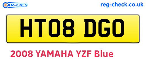 HT08DGO are the vehicle registration plates.