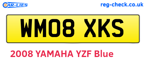 WM08XKS are the vehicle registration plates.