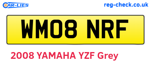 WM08NRF are the vehicle registration plates.