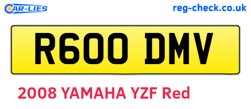R600DMV are the vehicle registration plates.