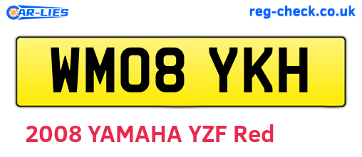 WM08YKH are the vehicle registration plates.