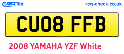 CU08FFB are the vehicle registration plates.
