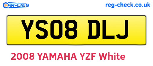 YS08DLJ are the vehicle registration plates.