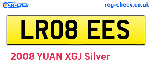 LR08EES are the vehicle registration plates.
