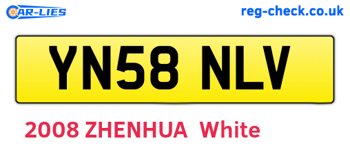 YN58NLV are the vehicle registration plates.