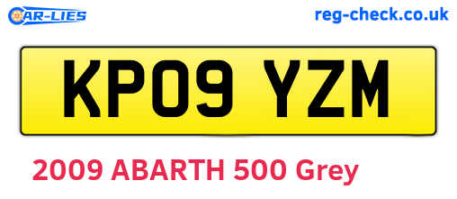 KP09YZM are the vehicle registration plates.