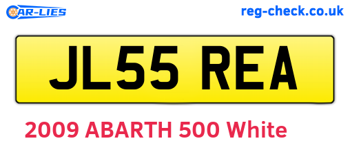 JL55REA are the vehicle registration plates.