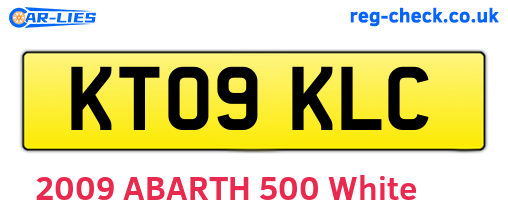 KT09KLC are the vehicle registration plates.