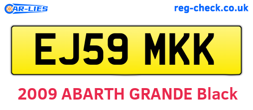 EJ59MKK are the vehicle registration plates.
