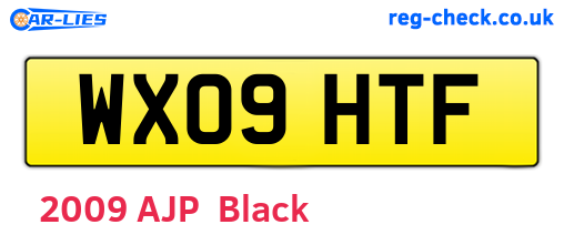 WX09HTF are the vehicle registration plates.