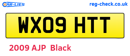 WX09HTT are the vehicle registration plates.