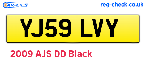 YJ59LVY are the vehicle registration plates.