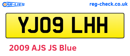 YJ09LHH are the vehicle registration plates.