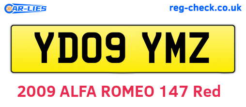 YD09YMZ are the vehicle registration plates.