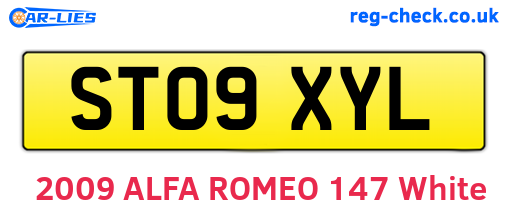 ST09XYL are the vehicle registration plates.
