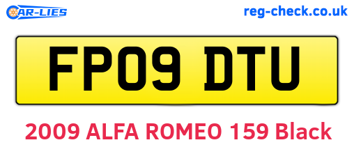 FP09DTU are the vehicle registration plates.