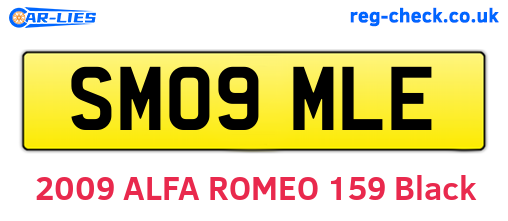 SM09MLE are the vehicle registration plates.