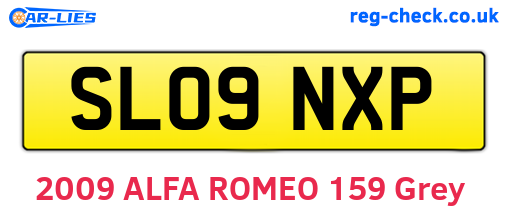 SL09NXP are the vehicle registration plates.