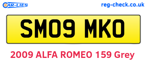 SM09MKO are the vehicle registration plates.