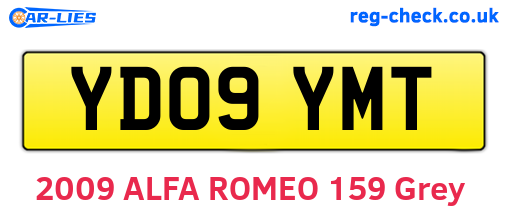 YD09YMT are the vehicle registration plates.