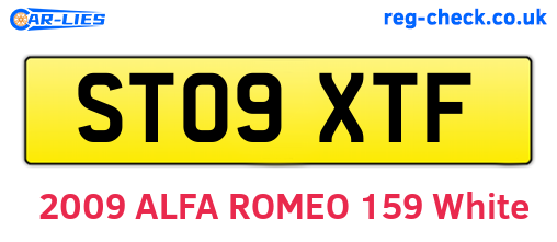 ST09XTF are the vehicle registration plates.