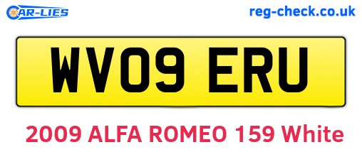WV09ERU are the vehicle registration plates.