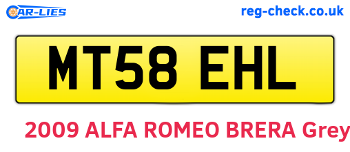 MT58EHL are the vehicle registration plates.