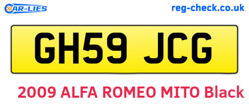 GH59JCG are the vehicle registration plates.