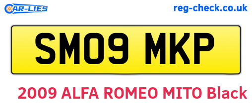 SM09MKP are the vehicle registration plates.