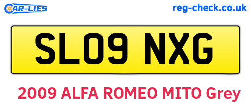 SL09NXG are the vehicle registration plates.